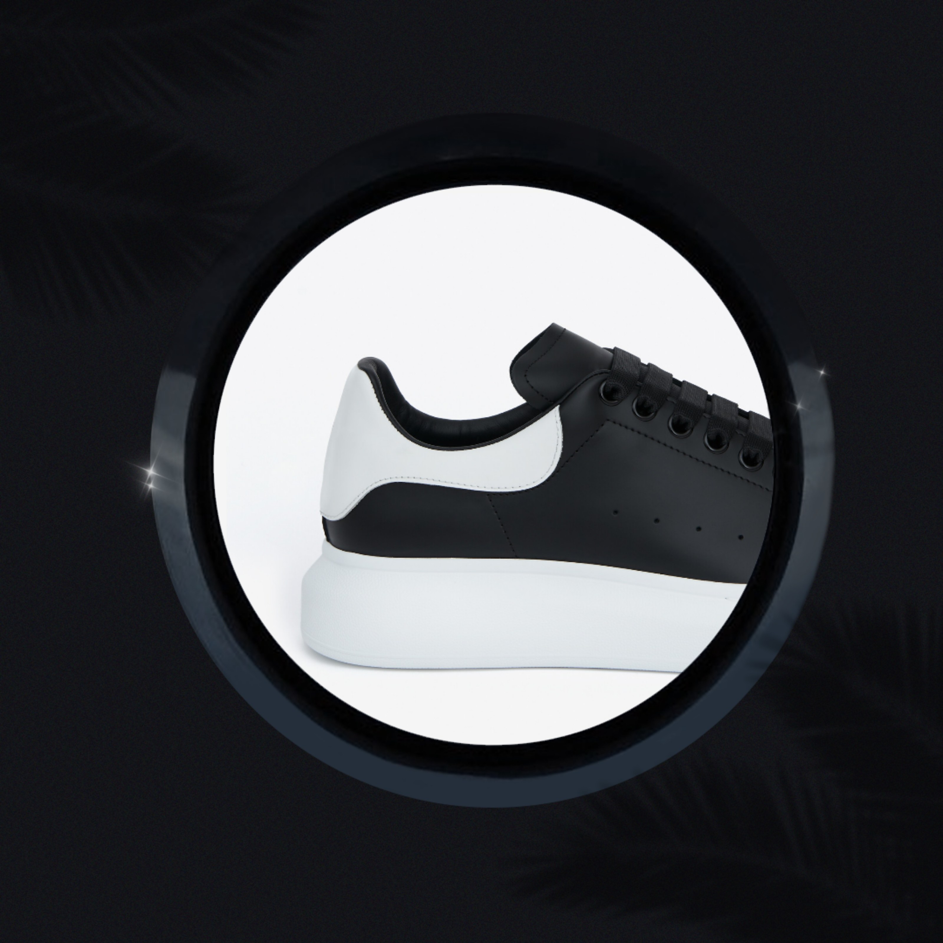 thumbnail for fashion versatile leather white shoes LINK-