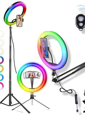 Selfie Ring Light RGB Fill LED RingLight Selfie Lamp Photogr