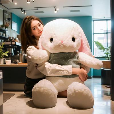 正版兔子玩偶垂耳兔毛绒玩具兔兔睡觉抱枕女生床上可爱大号布娃娃