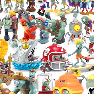 植物大战僵尸系列公仔手办巨人菠萝双重豌豆射手发射炮弹儿童礼物