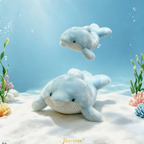 NewToys 海豚掌中宝毛绒小玩偶公仔娃娃海豹乌龟鲨鱼海洋馆纪念品