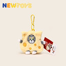 联名汤姆猫和老鼠杰瑞奶酪毛绒零钱包耳机包挂件收纳 NewToys正版
