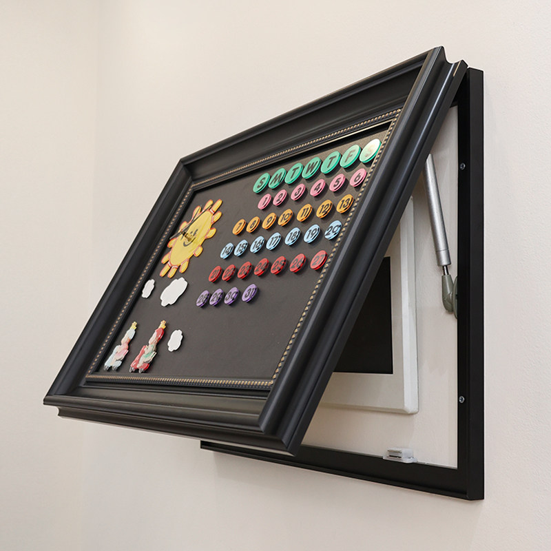 DIY带日历带时钟可磁吸电表箱画