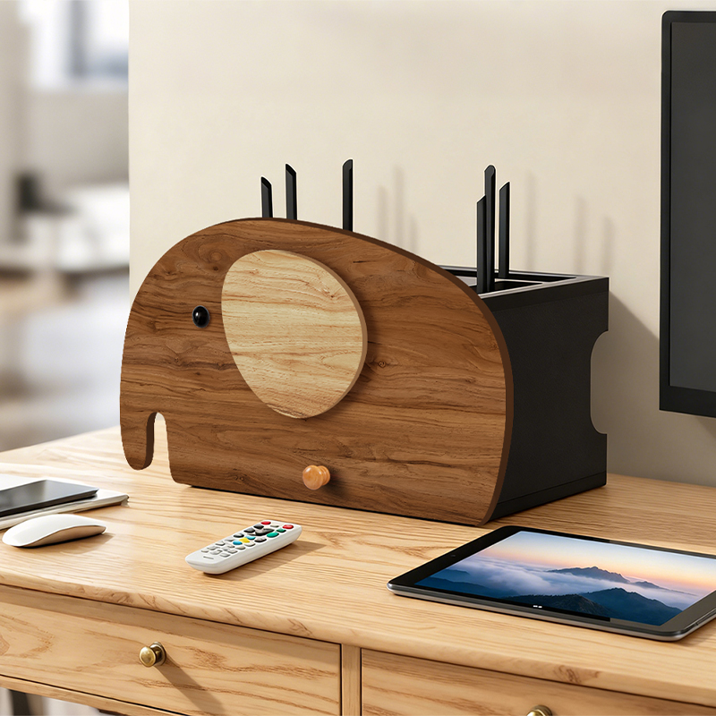 卡通萌象路由器收纳盒