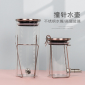 花枝鼠水壶刺猬饮水器荷兰猪喝水撞针不漏土拨鼠仓鼠龙猫防咬玻璃