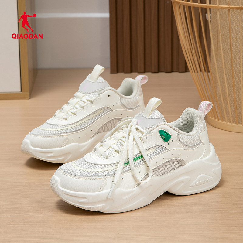 乔丹女鞋官方正品夏季女士名牌运动鞋子女牌子增高老爹鞋波鞋白色