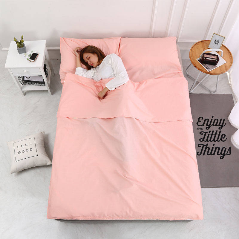 纯棉隔脏睡袋户外旅行睡袋酒店宾馆便携式成人单双人卧铺卫生床单