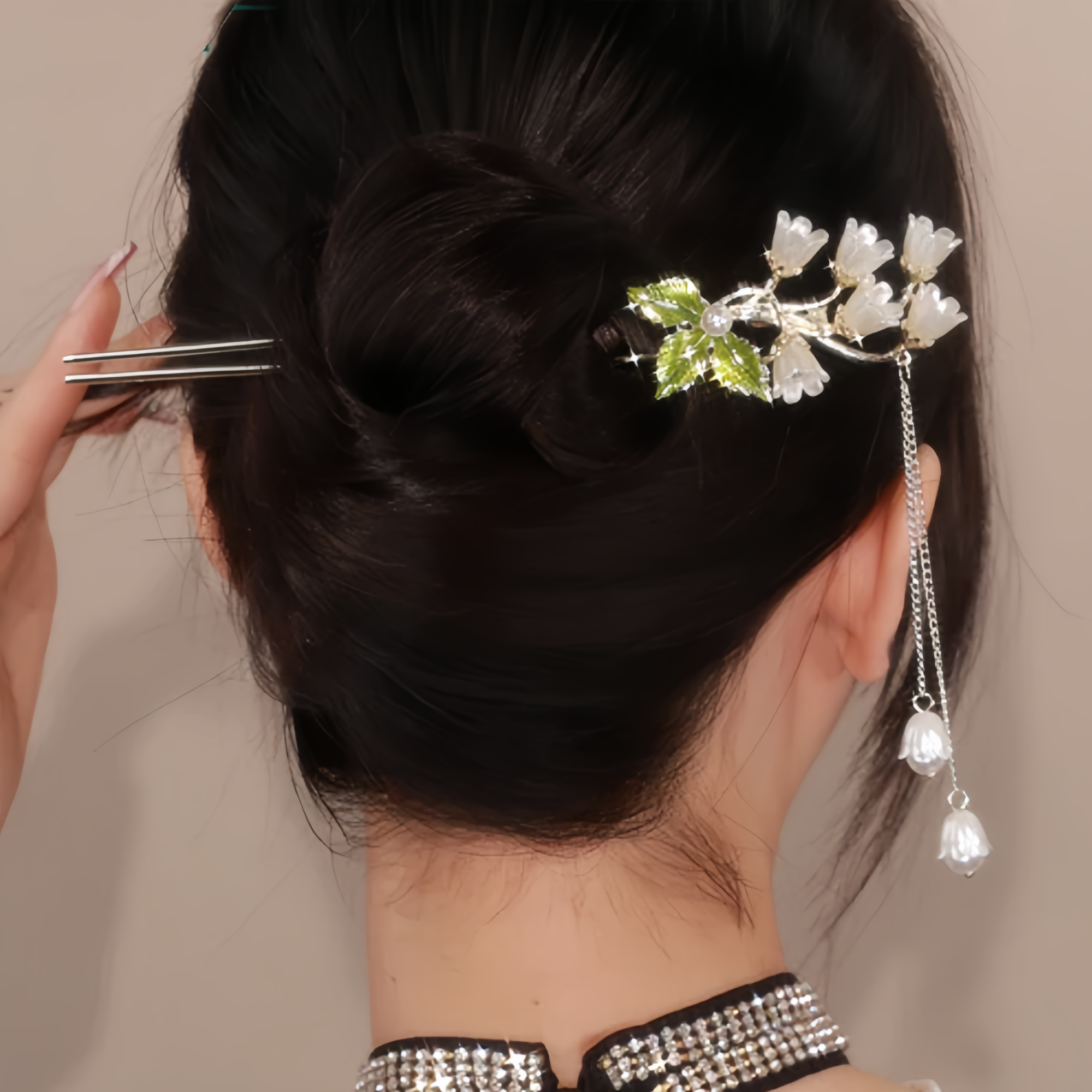 铃兰花发簪新中式古风流苏缠花步摇钗子汉服旗袍配饰气质簪子发饰,饰品/流行首饰/时尚饰品新,发饰,淘宝优惠券,粉丝福利购,淘宝优惠卷