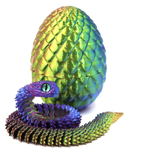 Snake Dragon Egg 12In Toy 3D Printed Fidget Toys for Autism