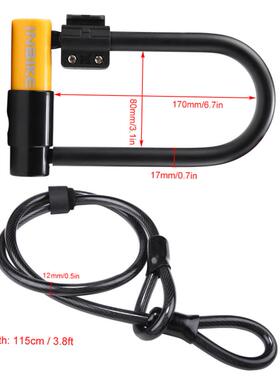 2024 With Key U Lock AntiTheft bike Locks MTB Bicycle