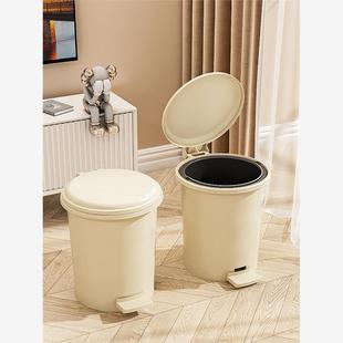 Rubbish Can Kitchen Toilet Trash with Press Lid Garbage Bin