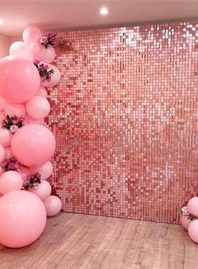Party Background Curtain Sequin Backdrop Wedding Decor Baby