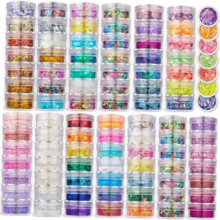 7Colors/Set Shinning Glitter Sequ Gel For Party Christmas DI