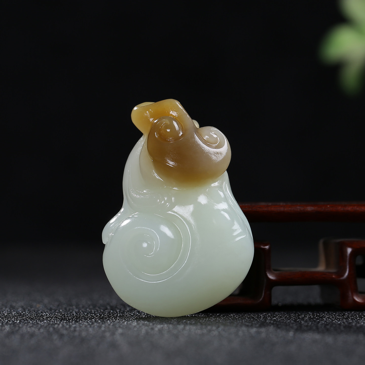 和田玉糖玉白玉如意挂件玉石吊坠