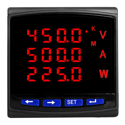 单相220V多功能表 数显电流电压功率电量计量组合表电力电能电表