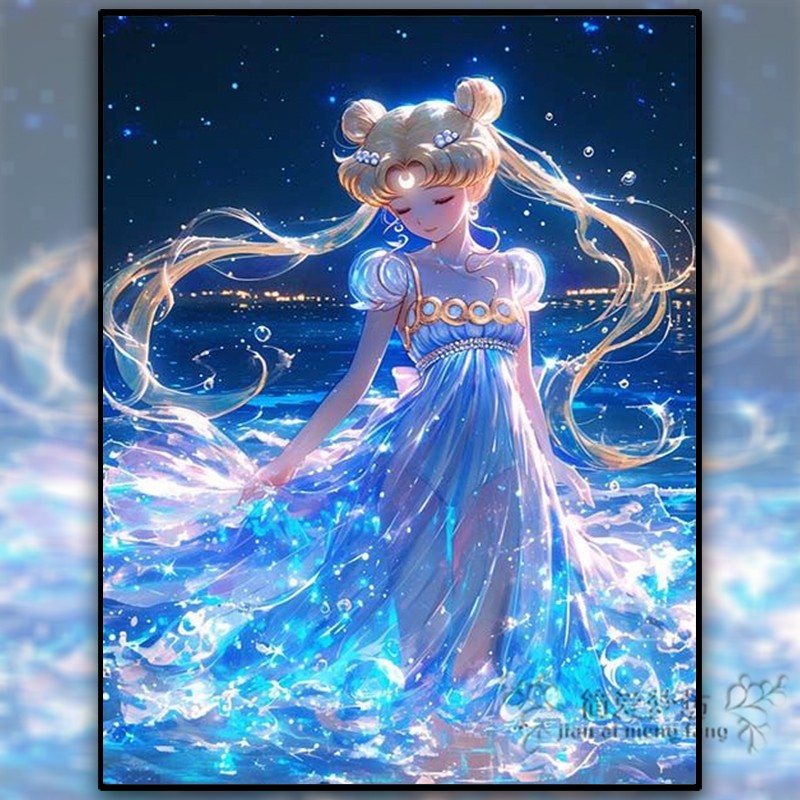 美少女战士氛围感ins钻石画满钻2026新款手工点贴十字绣小件卧室