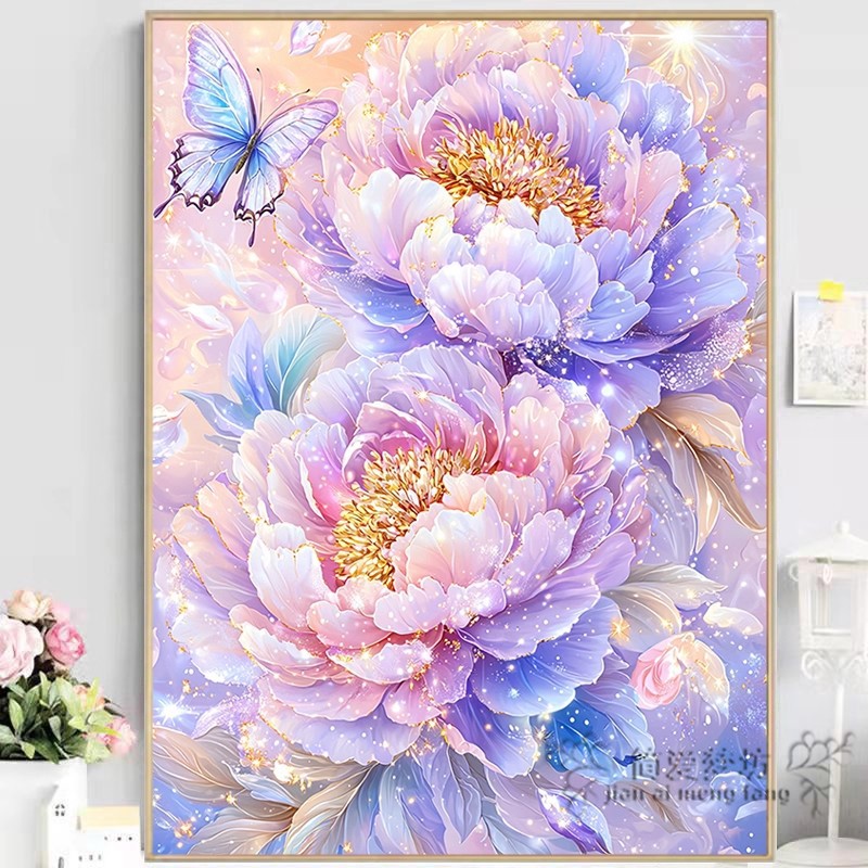 十字绣自己绣2025新款满绣高颜值牡丹花卉刺绣diy手工礼物钻石画