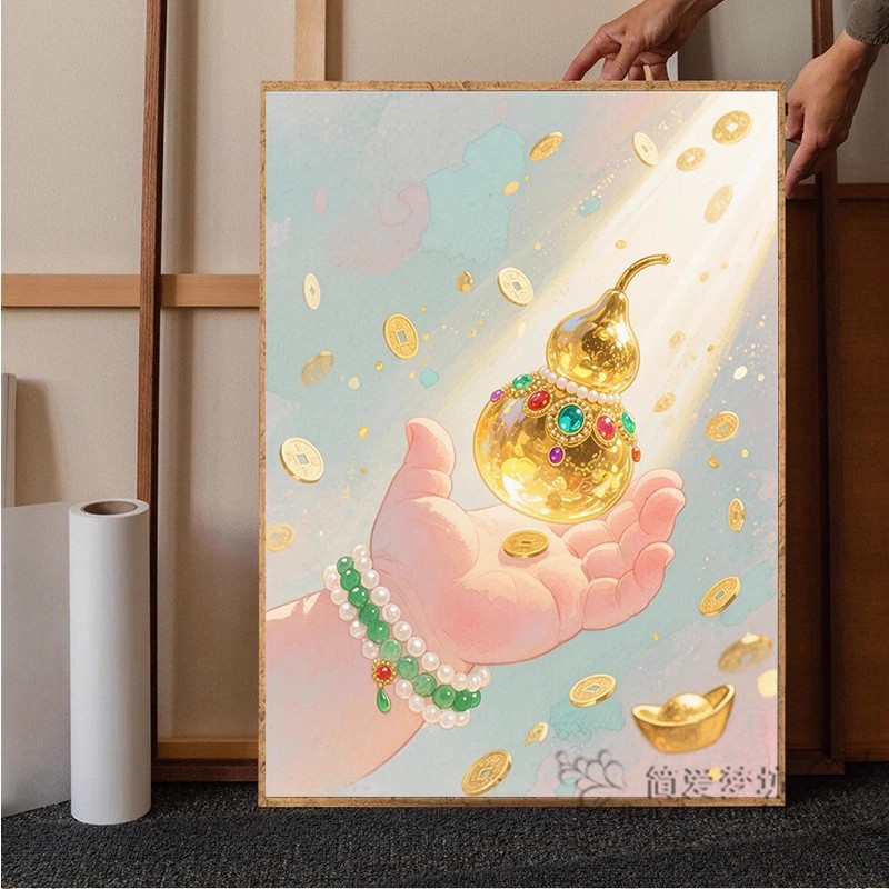 十字绣2025新款线绣中国风佛手葫芦好寓意手工diy刺绣钻石画满钻