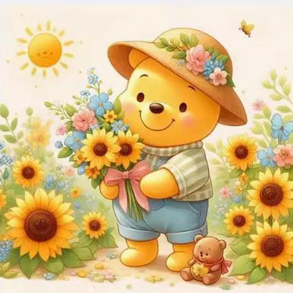 十字绣2025新款线绣客厅卧室可爱维尼熊钻石画手工diy满钻自粘砖