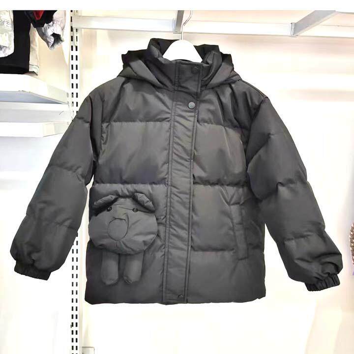 七波辉加厚女童中长款羽绒服外套