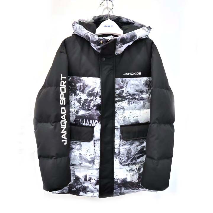男童中长款羽绒服加厚白鸭绒上衣