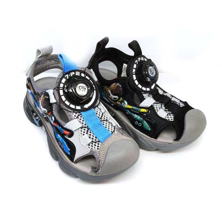 包邮七波辉童鞋2025夏季新款男童凉鞋儿童沙滩鞋包头防滑