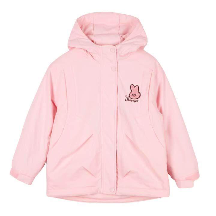 包邮2025冬装新款七波辉童装女童棉服外套儿童连帽棉衣薄款上衣