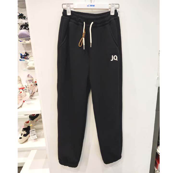 包邮冬季新款剑桥童裤女童加绒运动裤子童裤儿童加厚卫裤棉裤长裤