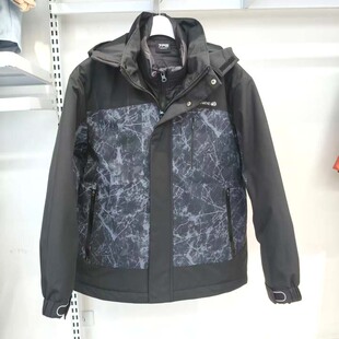 2025冬装新款七波辉童装男童羽绒服两件套儿童冲锋衣户外服可拆卸