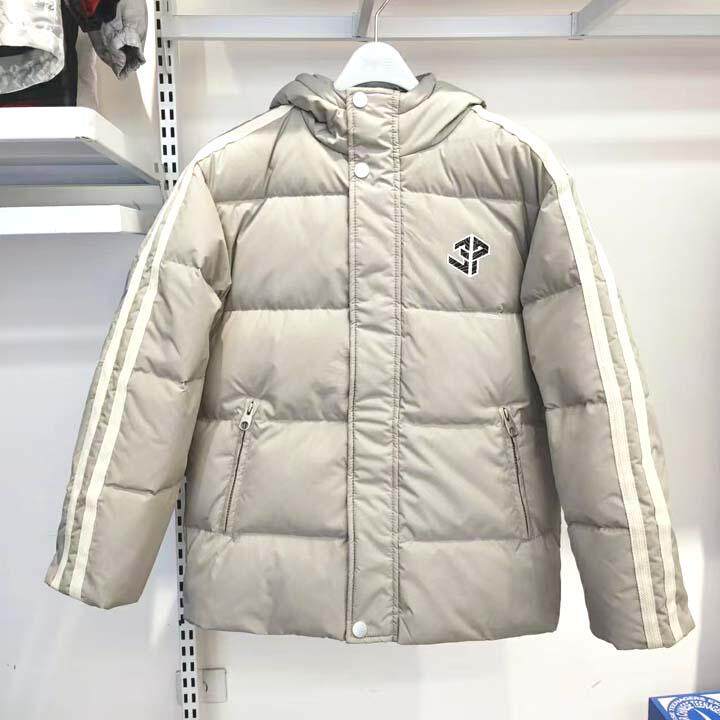七波辉男童加厚中长款羽绒服外套