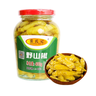 张氏记野山椒泡椒小米辣400g 泡椒鱼头剁椒自制泡椒水泡凤爪材料