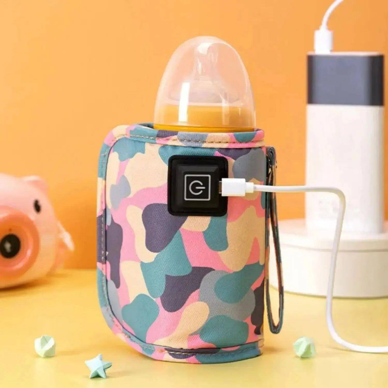 USB Milk Water Warmer Bottle Heater Travel Stroller Insulate