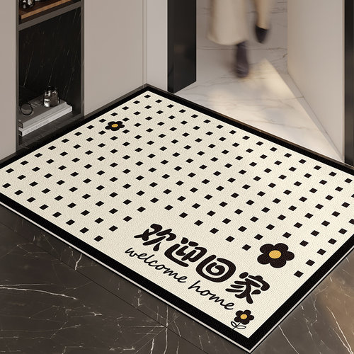 兴连心皮革入户门可裁剪地垫