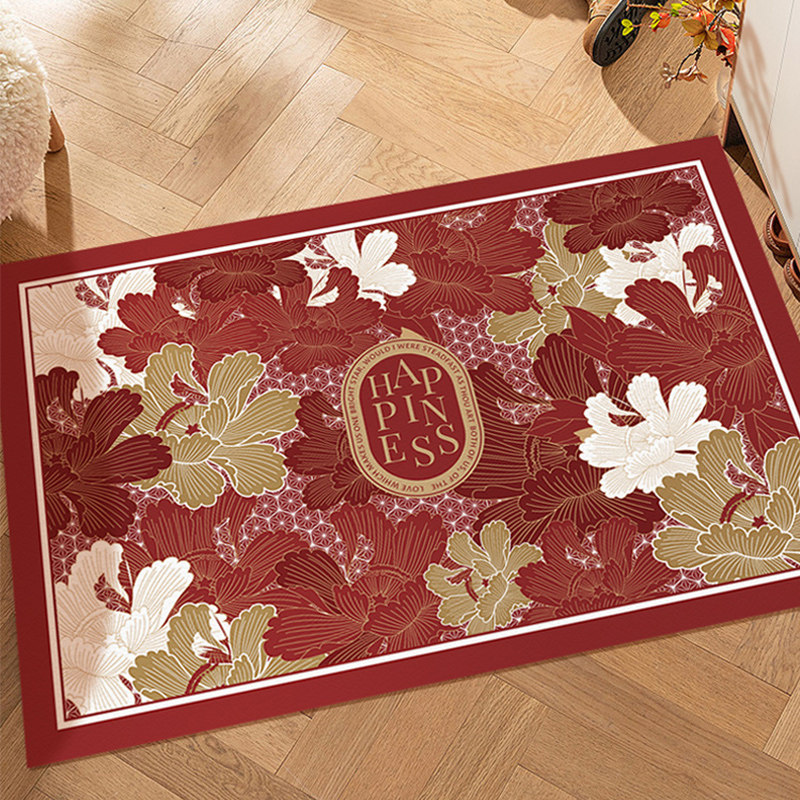 入户门地垫红色地毯门垫进门pvc可擦免洗脚垫家用可裁剪防滑垫子,居家布艺,家用脚垫,淘宝优惠券,粉丝福利购,淘宝优惠卷
