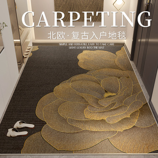 入户门地垫轻奢高级门口进门门垫玄关家用入门脚垫防滑免打理垫子