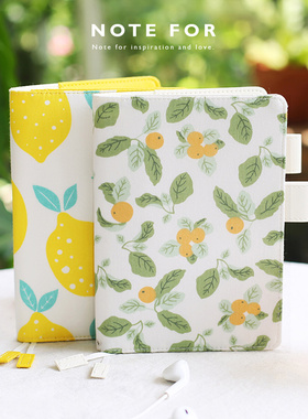 NOTE FOR 官方夏季限定布面手帐本封皮A5A6书衣《夏日主题》雏菊抹茶枇杷余白笔记本手帐本封套布艺手账书衣