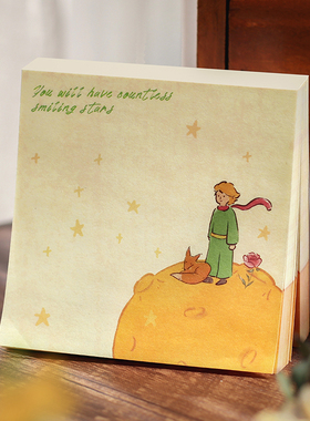 信的恋人 100张便签《B612小行星》可撕简约可爱小王子童话手账清新手绘素描玫瑰手帐书写无粘性计划备忘录