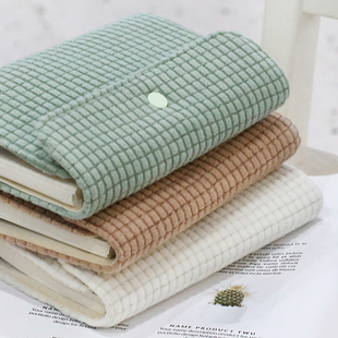 女高颜值方格空白艺术垃圾活页手帐本旅行记事本日记本2026简约格子摘抄笔记本 A6布面手账本套装 NOTE FOR