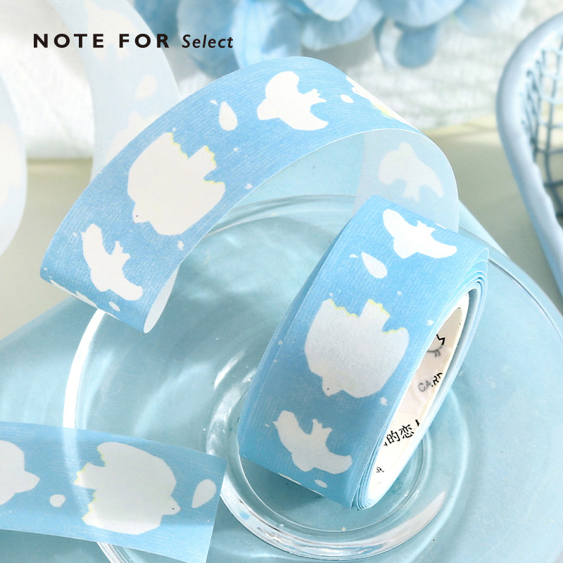 信的恋人 和纸胶带《春日叙事曲》日系文艺清新版画风简约拉条装饰手