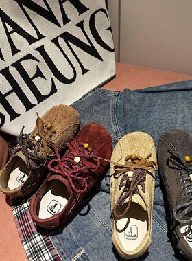 【廖廖专享】TS女鞋2026春季新款潮流系带复古休闲鞋MTX57705-X