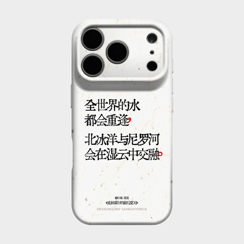重逢 适用iPhone16promax手机保护外壳18pro苹果17pmx独特轻奢15高级感14文艺创意文字13简约ins风小众不撞款