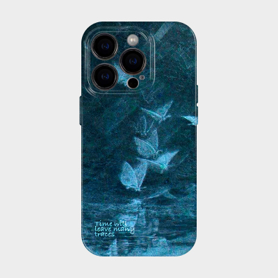 风浪蝴蝶艺术油画轻奢风手机壳