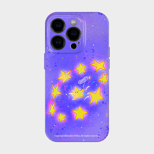 星星碎碎 适用iphone17苹果16promax手机保护外壳小米15可爱趣味14高级感女生13艺术小众独特好看华为pura70