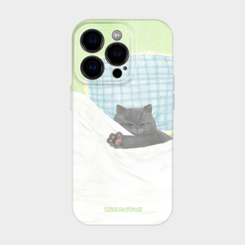 小猫睡觉iPhone16promax手机壳