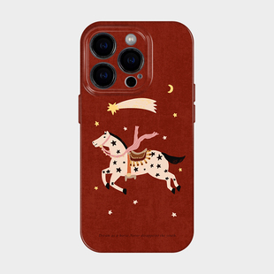 白马星河 适用iphone16系列苹果17promax手机壳2026新年超火国风款15独特巨好看14高级感小众13不会撞壳可爱