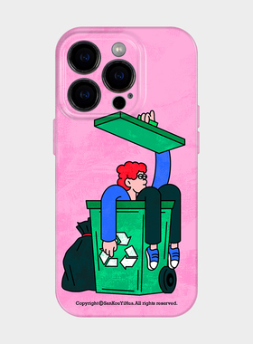 可回收垃圾 适用iPhone17pm苹果16promax手机壳保护外壳15恶搞搞怪趣味14艺术设计感13创意小众不撞款12全包