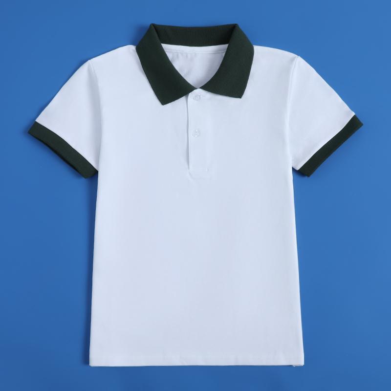 夏季中小学生校服短袖T恤纯棉图片