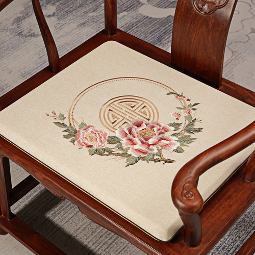 中式红木椅子坐垫乳胶座椅垫家用