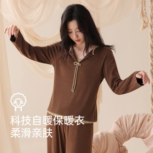 柔软保暖可外穿家居服套装 德绒高级感2025新款 大码 睡衣女秋冬长袖