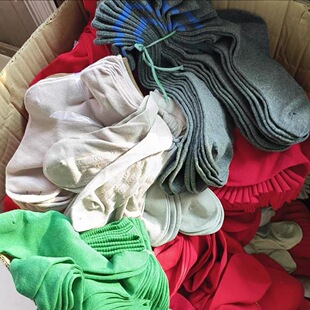 棉纱袜特价 夏季 袜 薄款 20双袜子男女中筒袜纯棉吸汗防臭运动袜四季